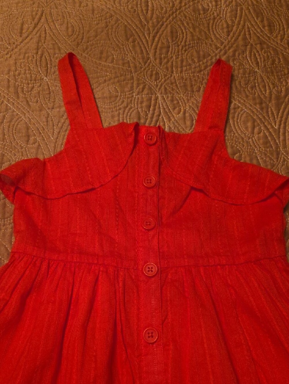 Gymboree Bright Red Button-Front Sundress - Picture 2 of 7